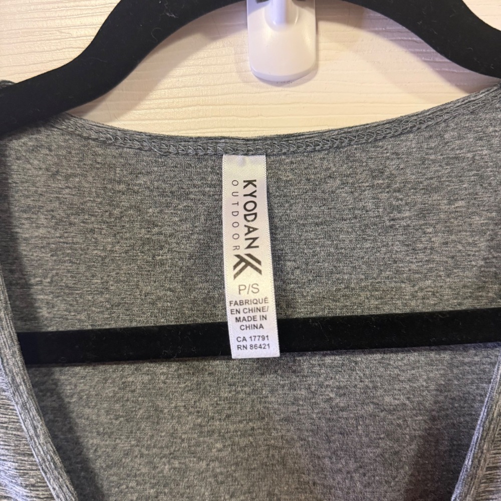 Kyodan Outdoor Womens Sleeveless Heather Grey Wrap Neck Jogger Jumpsuit Size P/S - Picture 3 of 13